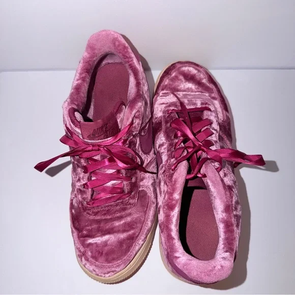 Nike Air Force 1 Purple Velvet Sneakers Women’s 7 - Picture 7 of 9